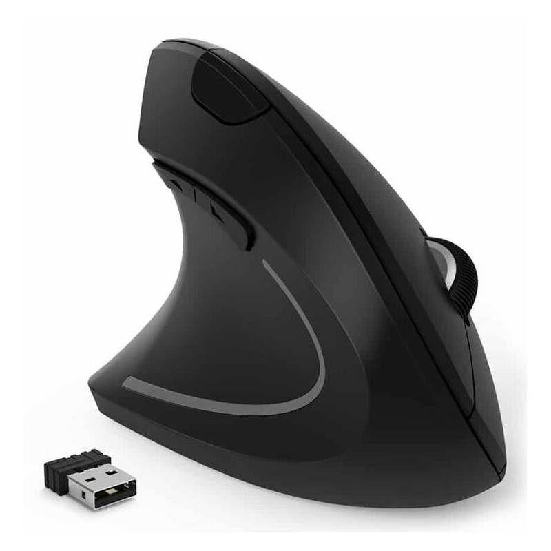 Mouse para Zurdo Vertical Inalámbrico Dpi Ajustable Optico-0