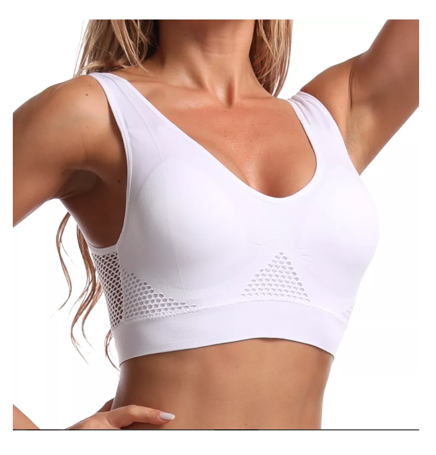Sostén Peto Deportivo Elasticado Mujer Fitness-0