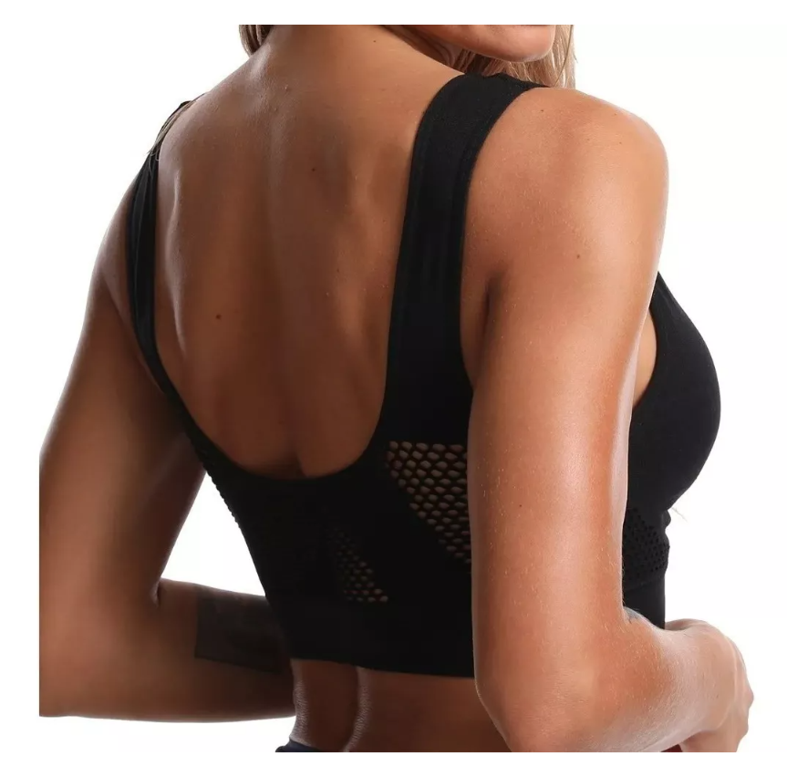 Sostén Peto Deportivo Elasticado Mujer Fitness-0