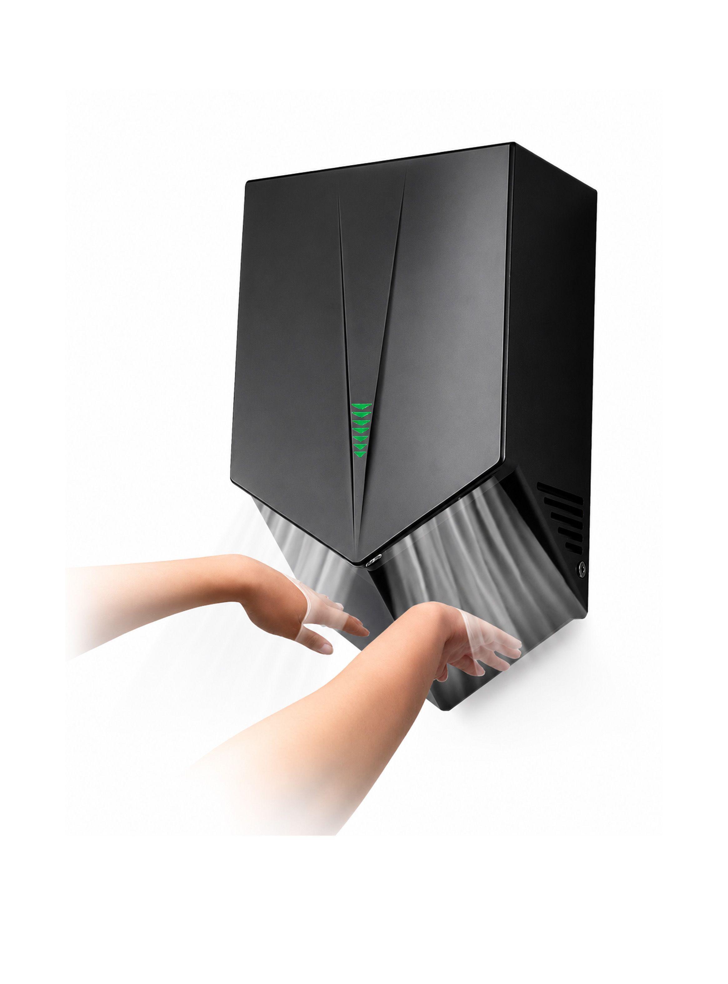 Secador De Manos De Doble Flujo 1500w Negro-2