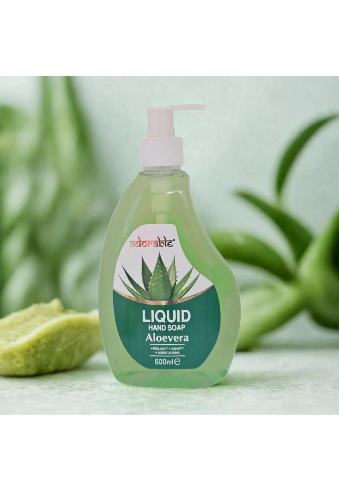 Adorable Jabón Liquido Para Manos Aloe Vera 500 ml-1