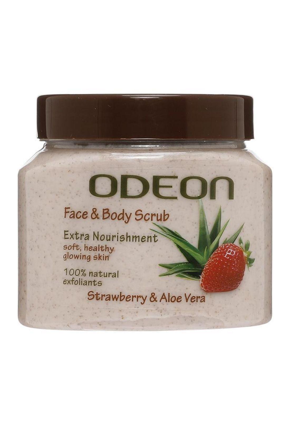 Odeon Exfoliante Face & Body Scrub Fresa-Áloe vera 300 ml-0