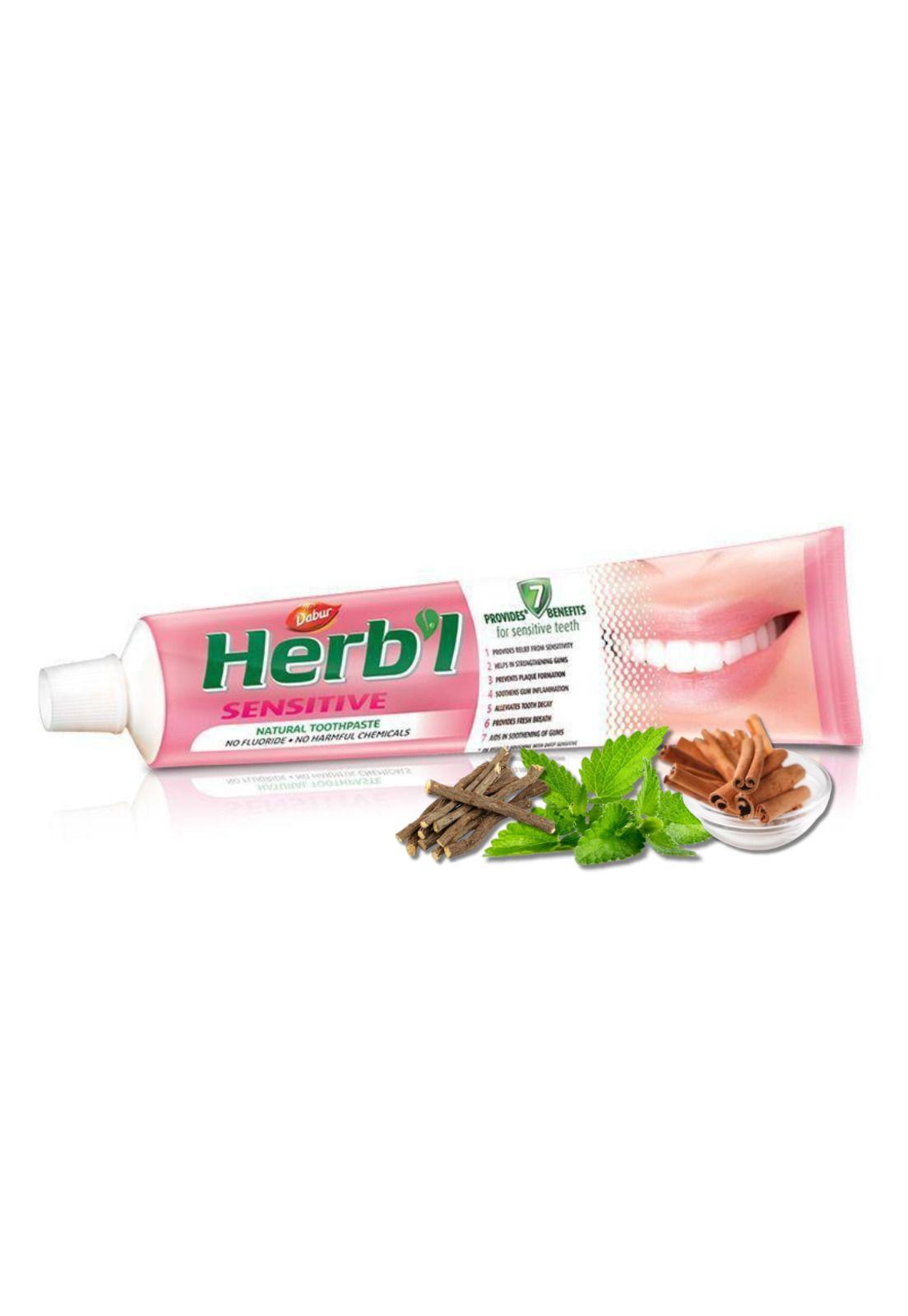 Pasta Dental Herb'l Sensible + Cepillo de Dientes 150gr-2