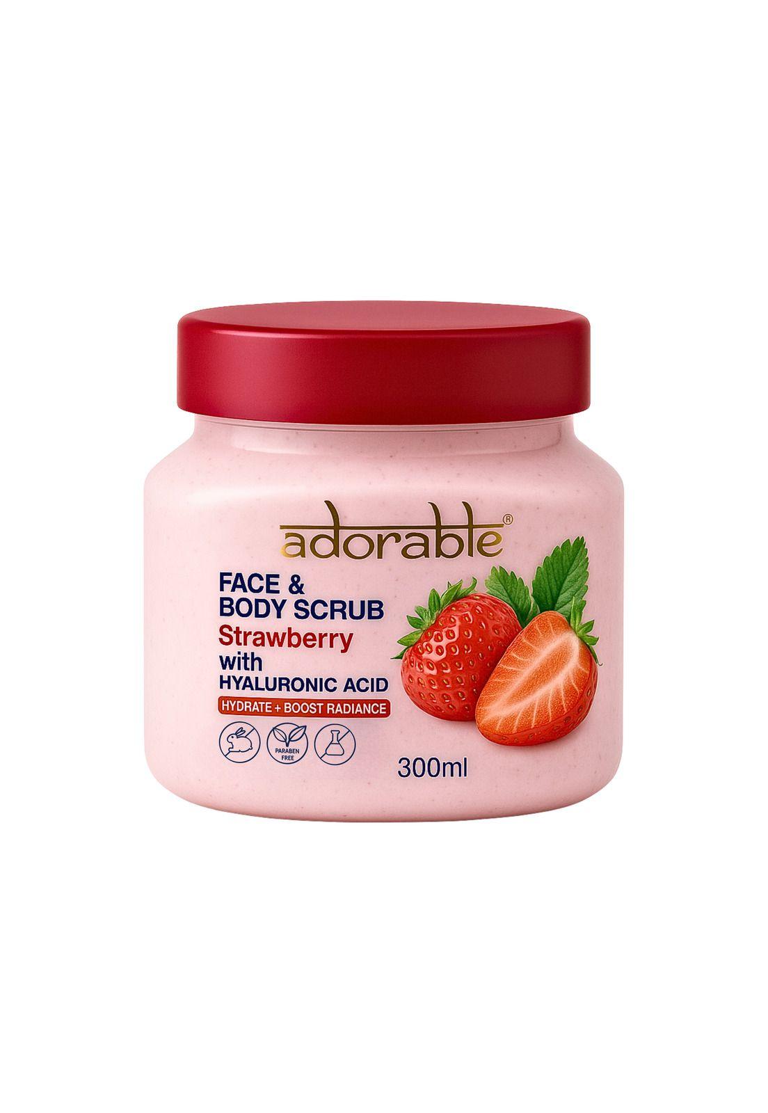 Pack Adorable 6 Exfoliantes Frutilla&Ácido Hialurónico 300ml-2