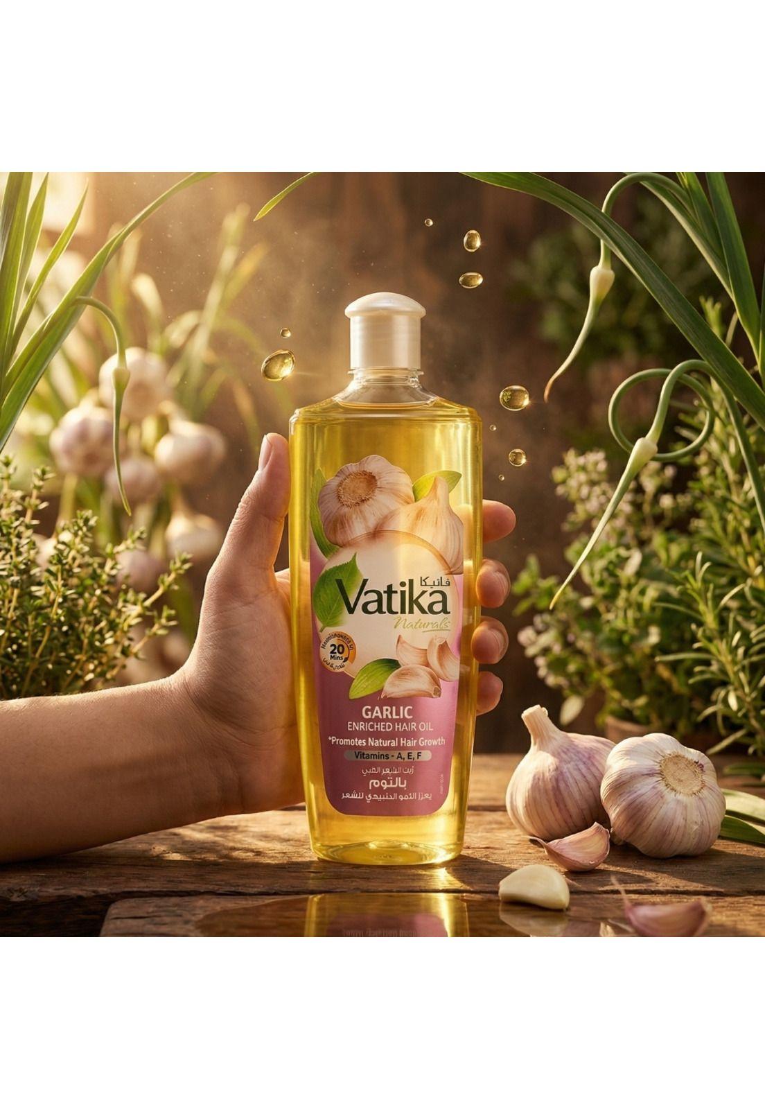 Vatika Aceite Capilar Ajo 300 ml-2