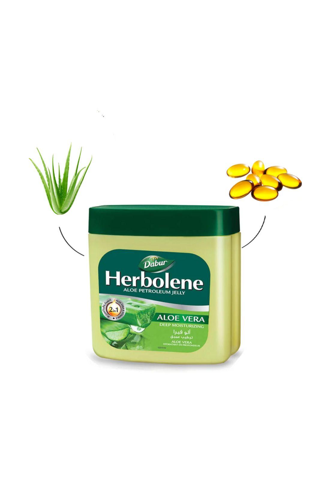 Herbolene - Vaselina 2 en 1 Aloe Vera & Vitamina E 225 ml-1