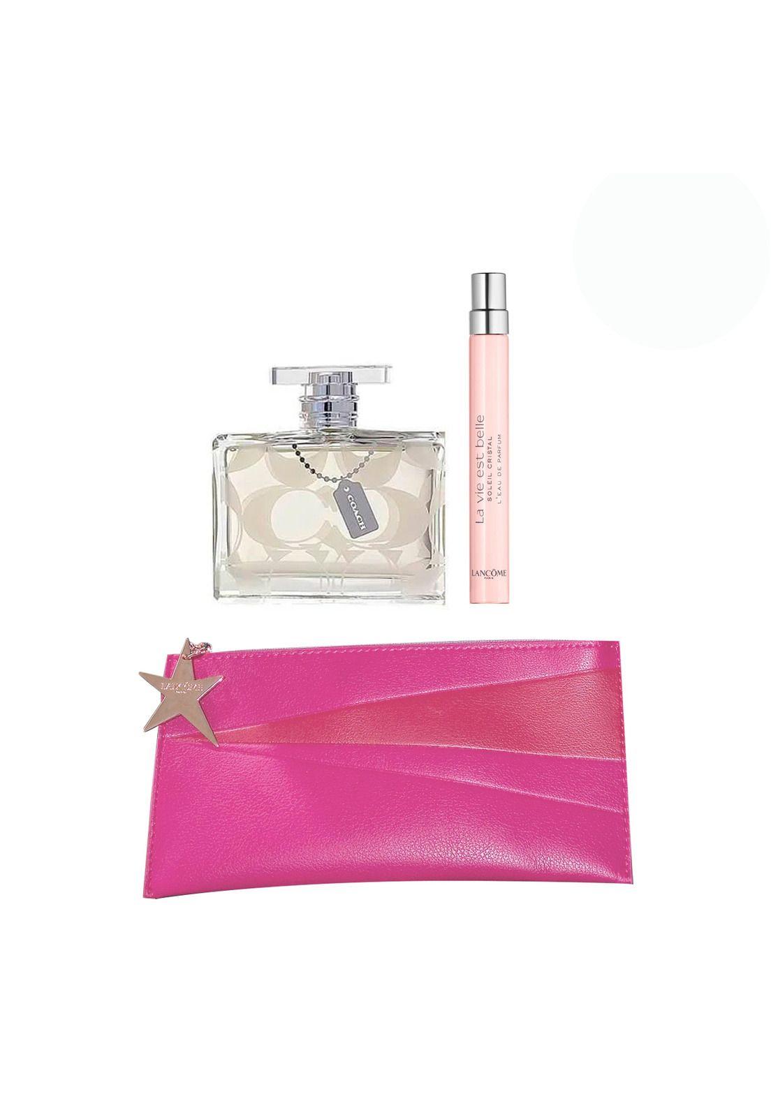 Set Coach New York EDP 100 ml + La Vie Est Belle Soleil Cristal 10 ml + Pouch-1