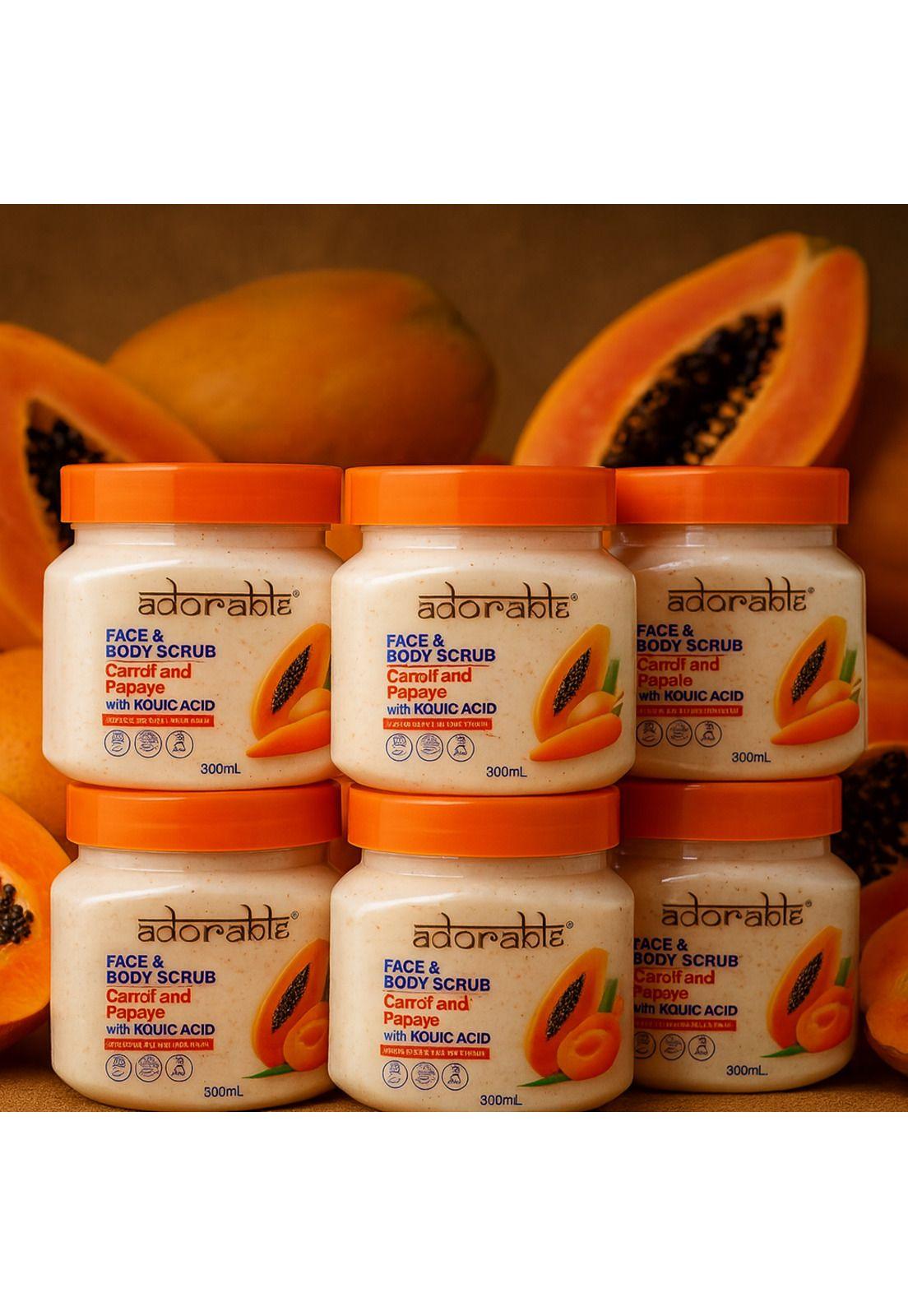 Pack Adorable 6 Exfoliantes Zanahoria-Papaya & Ácido Kójico 300ml-2