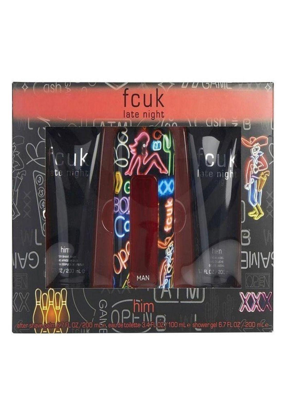 Fcuk late night for him 100 ML Set 3pcs-0