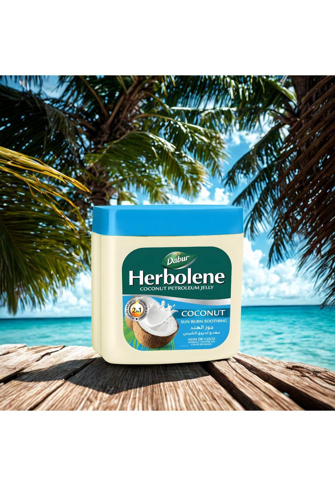 Herbolene Vaselina 2 en 1 Coconut Calma Quemaduras Solares 225 ml-1