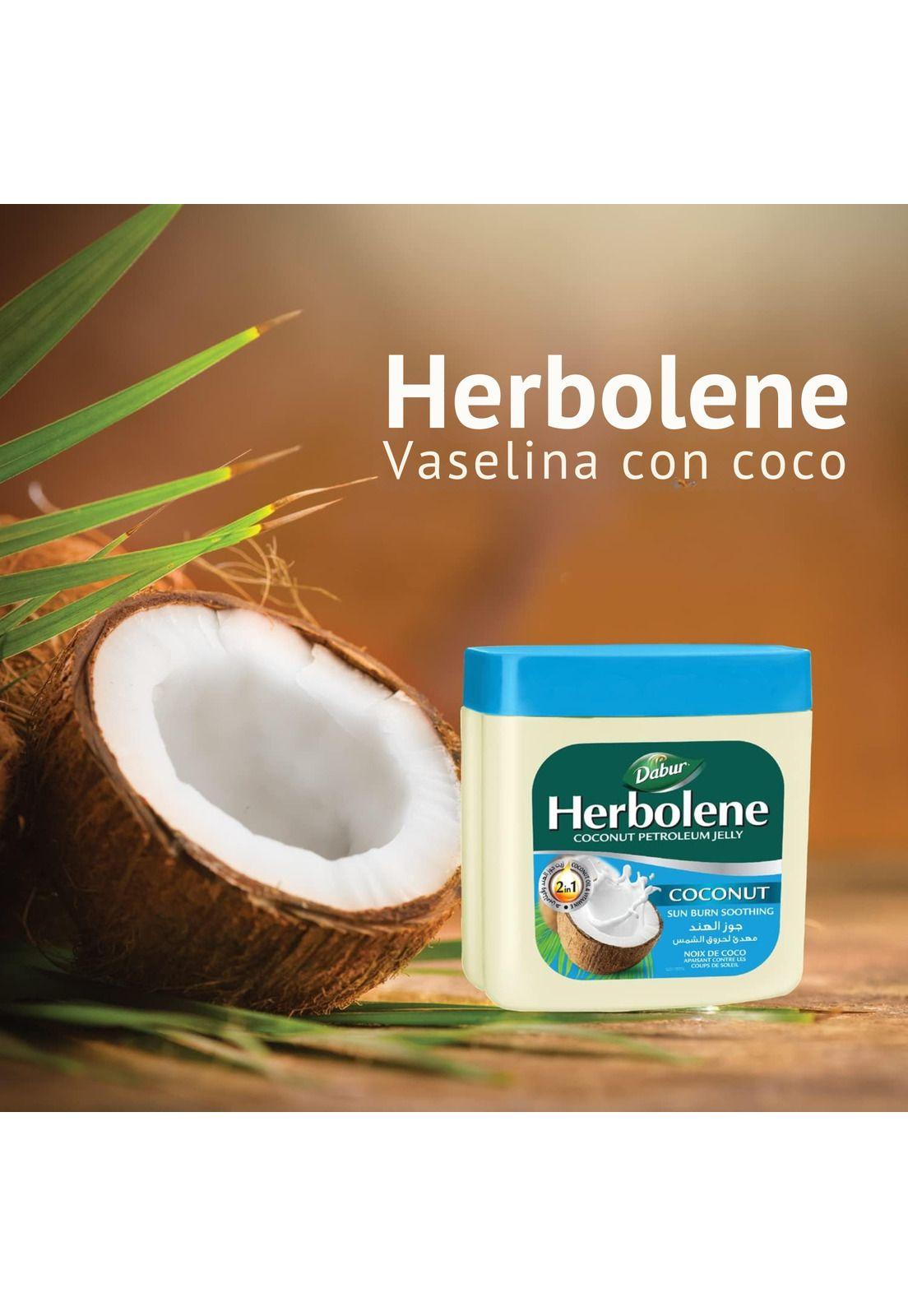 Herbolene Vaselina 2 en 1 Coconut Calma Quemaduras Solares 225 ml-2