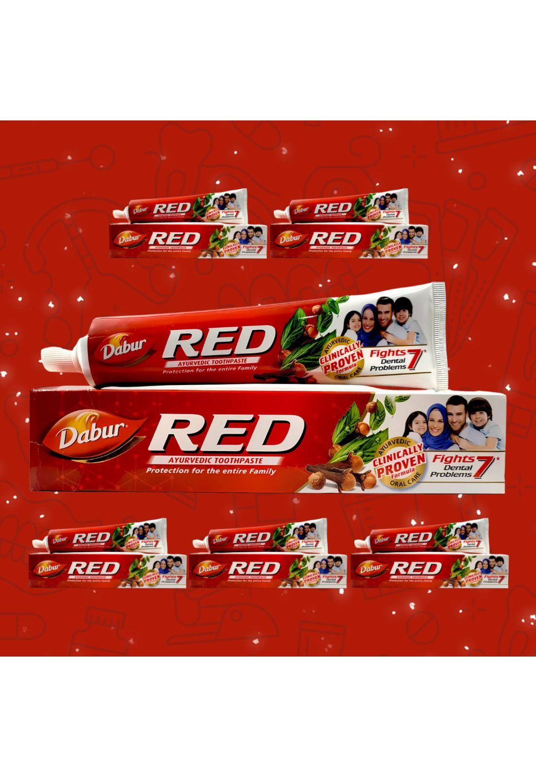 Pack 6 uds Pasta Dental Dabur Red 200gr-2