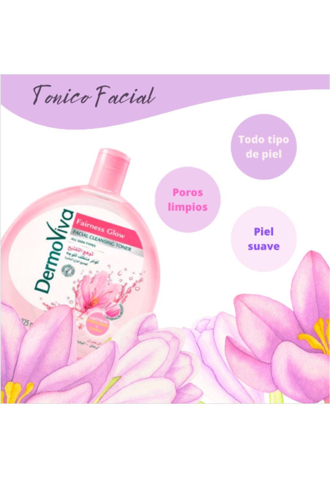 DermoViva Tonico Facial Limpiador Todo Tipo de Piel 225 ml-1