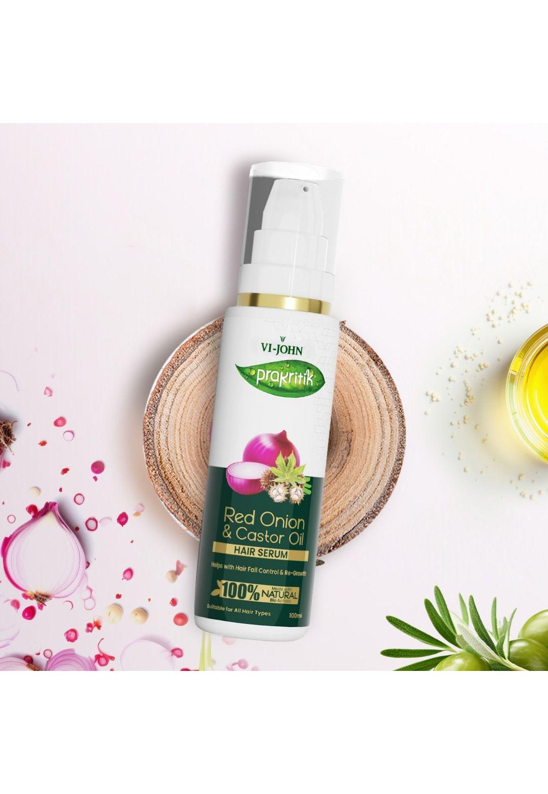 Prakritik Serum Capilar Cebolla Roja y Castor 100 ml-2