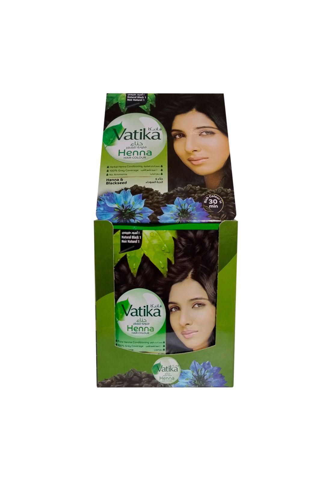 Vatika Henna Natural Black 20 Sachets-0
