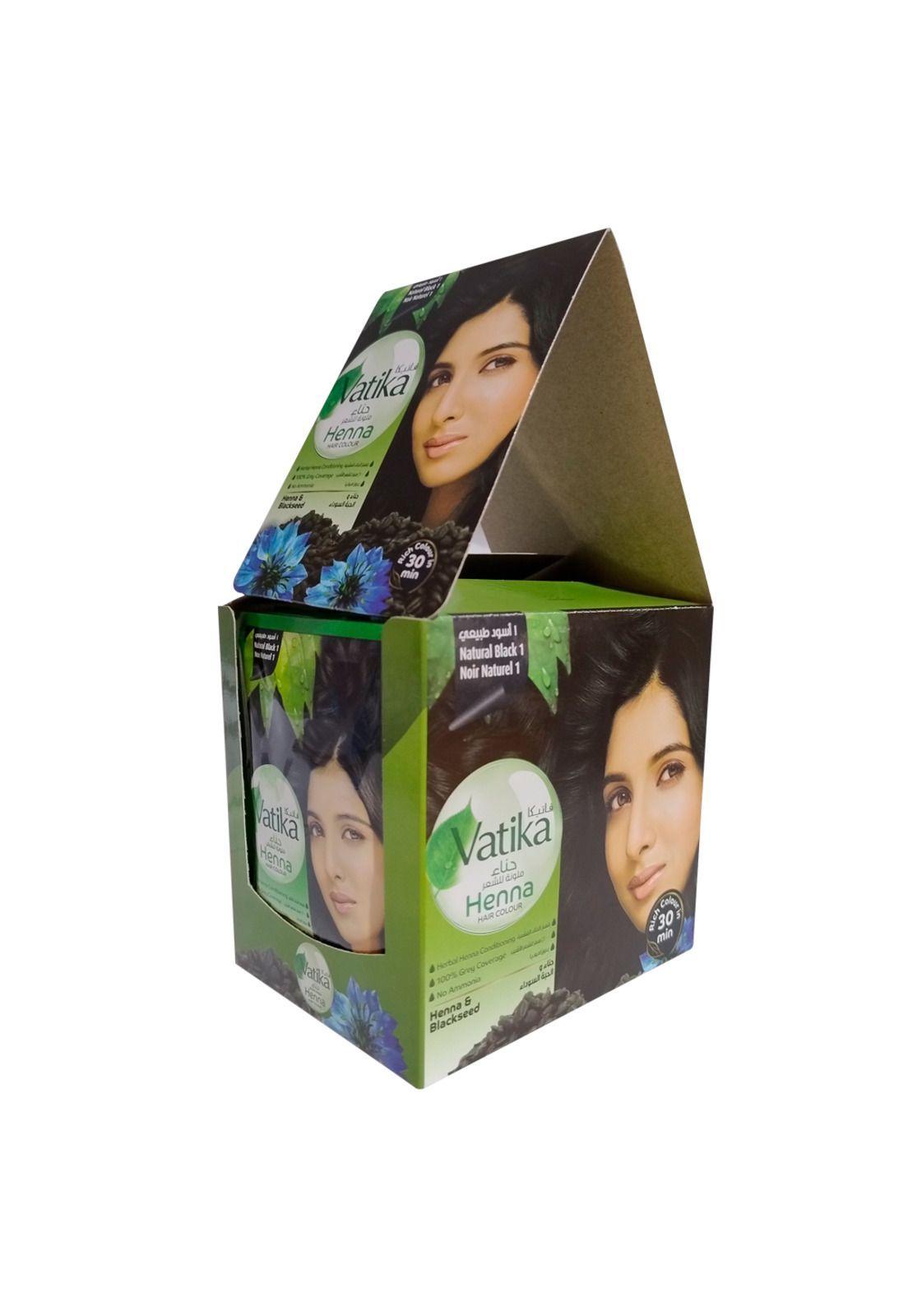 Vatika Henna Natural Black 20 Sachets-1