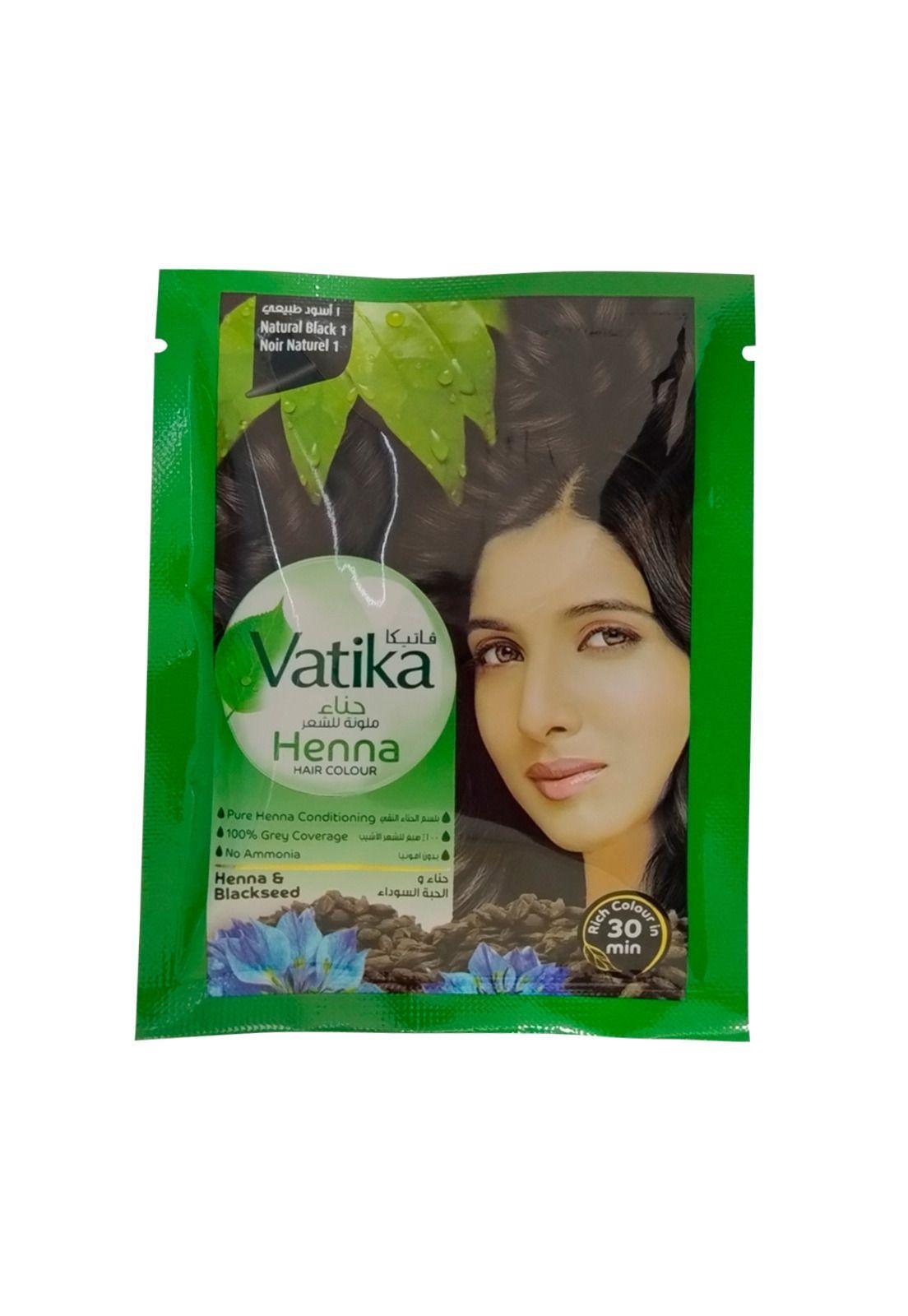 Vatika Henna Natural Black 20 Sachets-2
