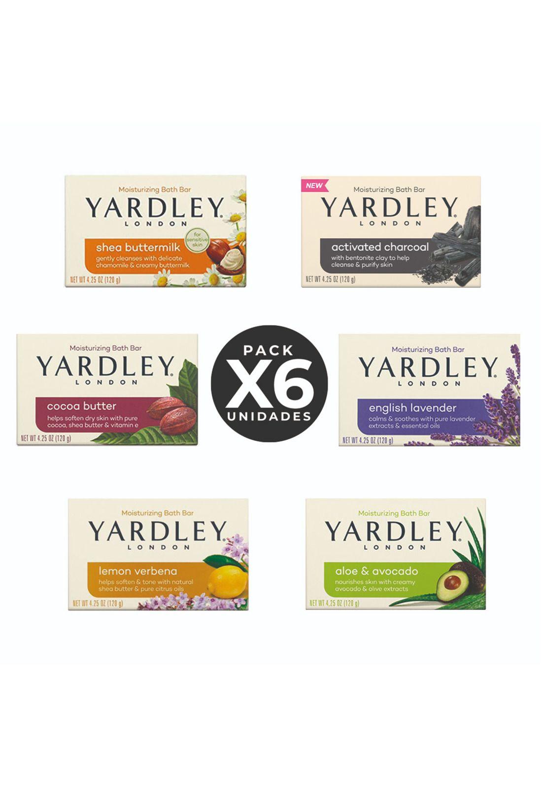 Pack 6 Unidades Yardley Jabón en Barra Surtidos 113 gr-0