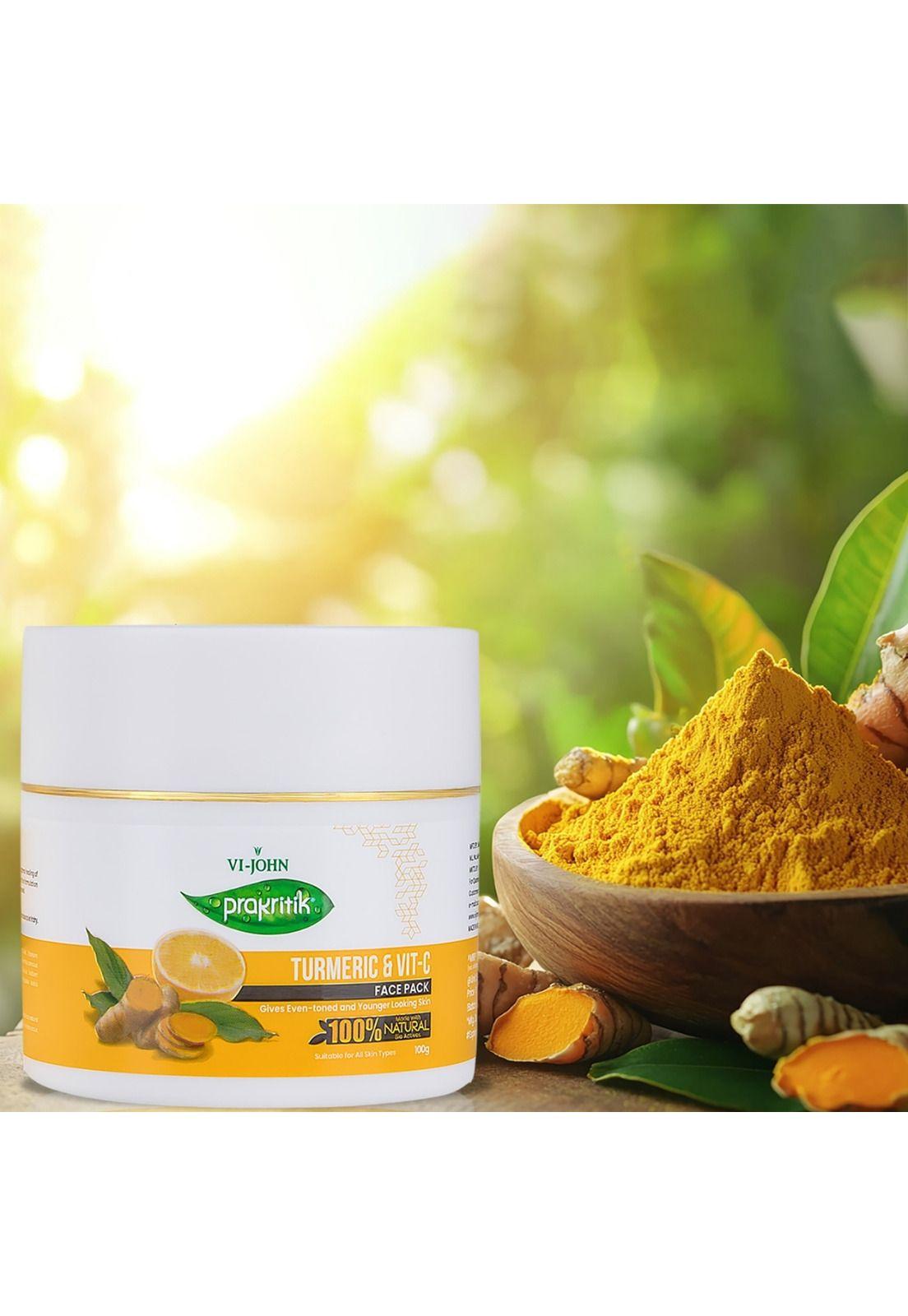 Prakritik Mascarilla Facial Turmeric y Vit C 100 gr-2
