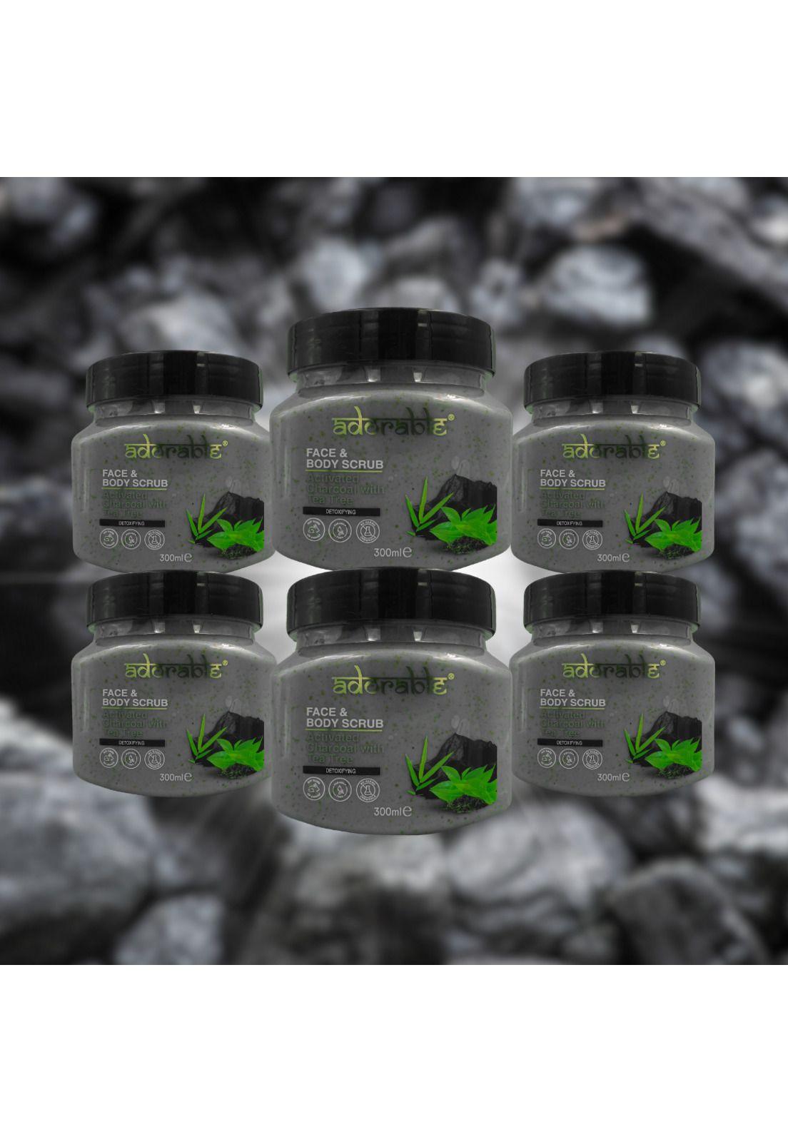 Pack Adorable 6 Exfoliantes Carbón Activo&Árbol de Té 300ml-2