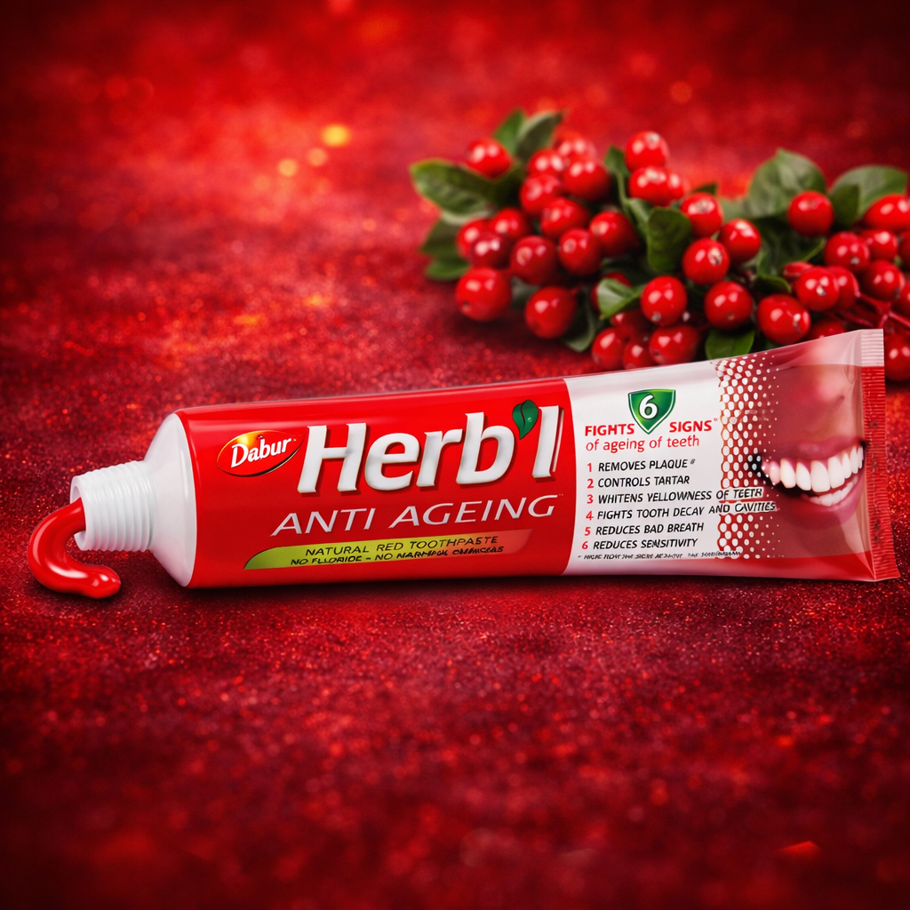 Pasta Dental Herb'l Anti Envejecimiento + Cepillo de Dientes 150gr-2