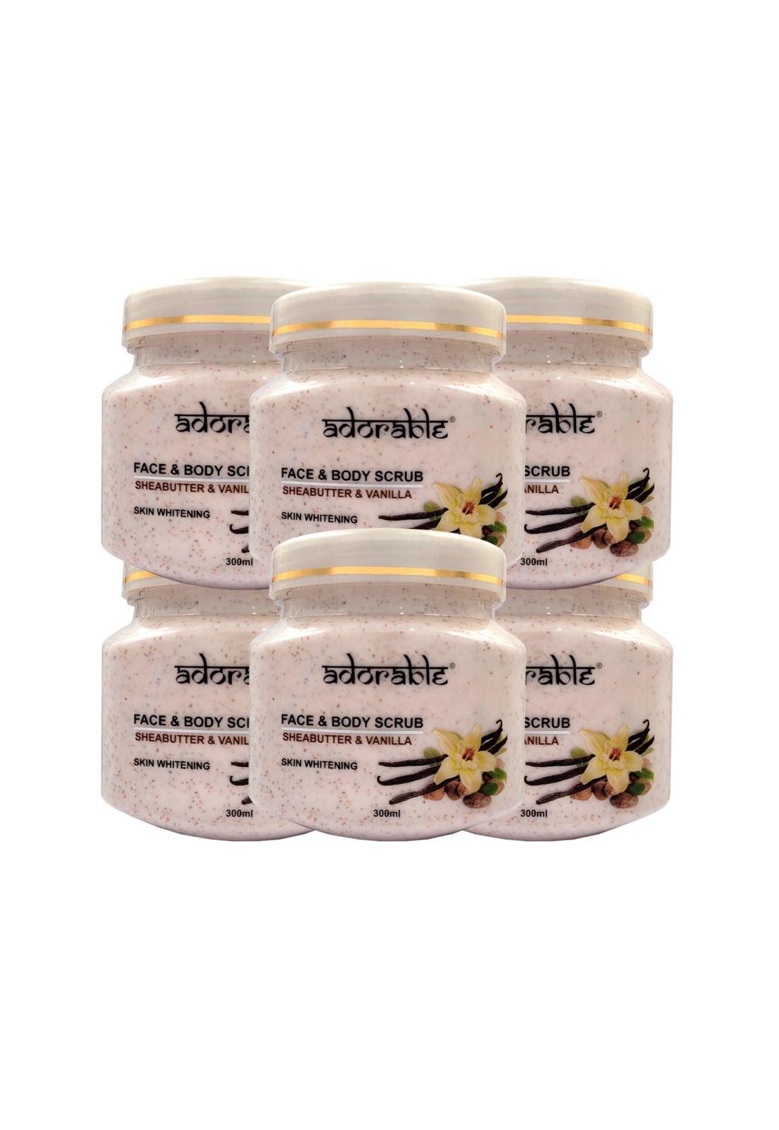 Pack 6 Uds Exfoliante Cuerpo Y Rostro Karité-Vainilla 300 Ml-0