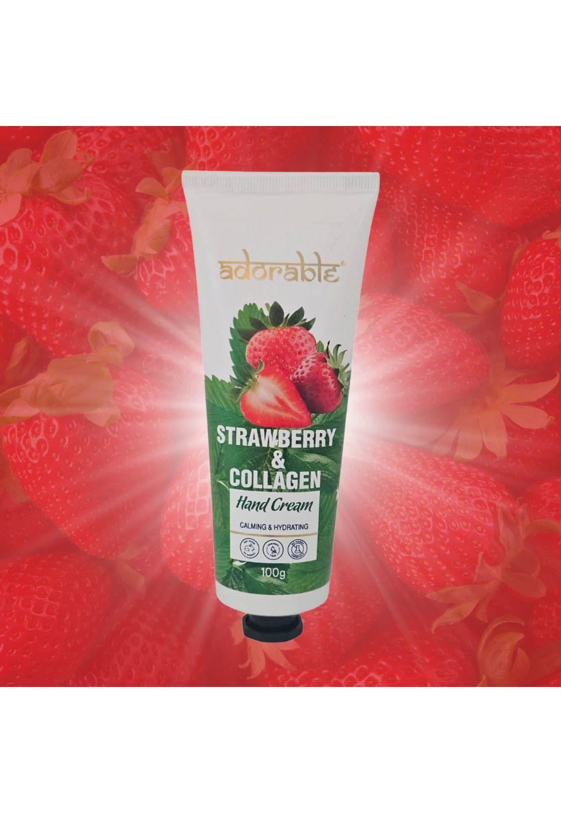 Adorable Crema de Manos Frutilla & Colágeno 100 gr-2
