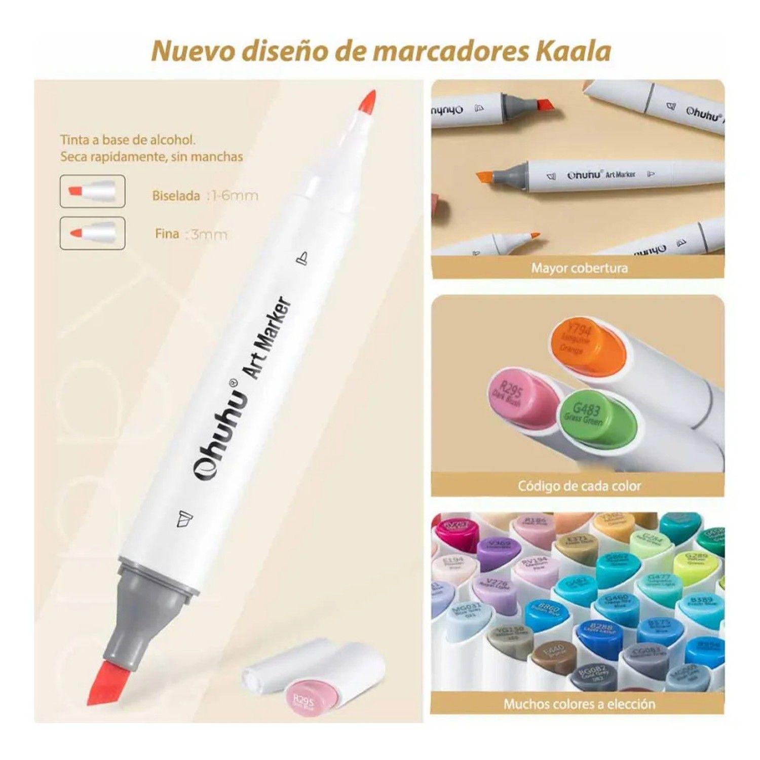 Marcadores De Alcohol Ohuhu 60 Colores Ilustracion + Blender Ilustracion-4