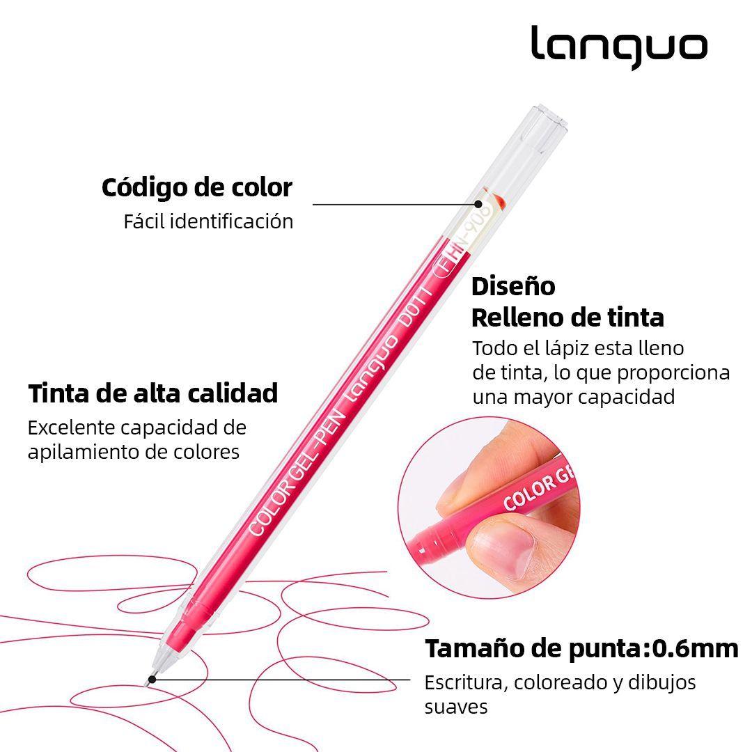 Set L pices Gel 45 Colores Languo-2