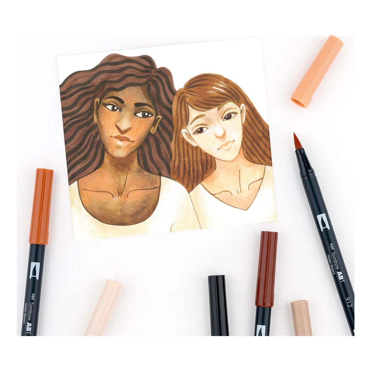 Tombow Set 10 Marcadores Dual Brush Pen  Portrait-3