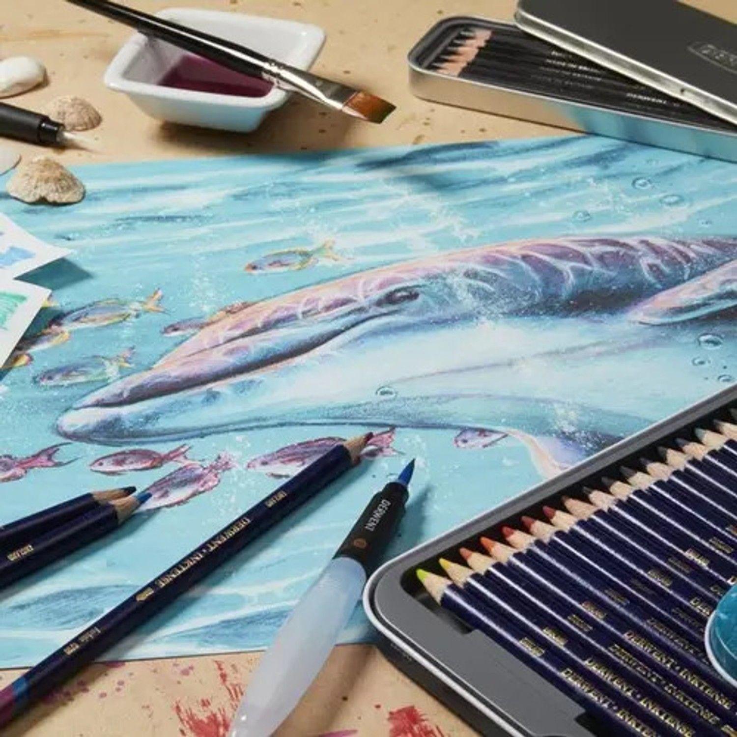Lápices Derwent Inktense Tinta Soluble Agua Set 24 Colores-1