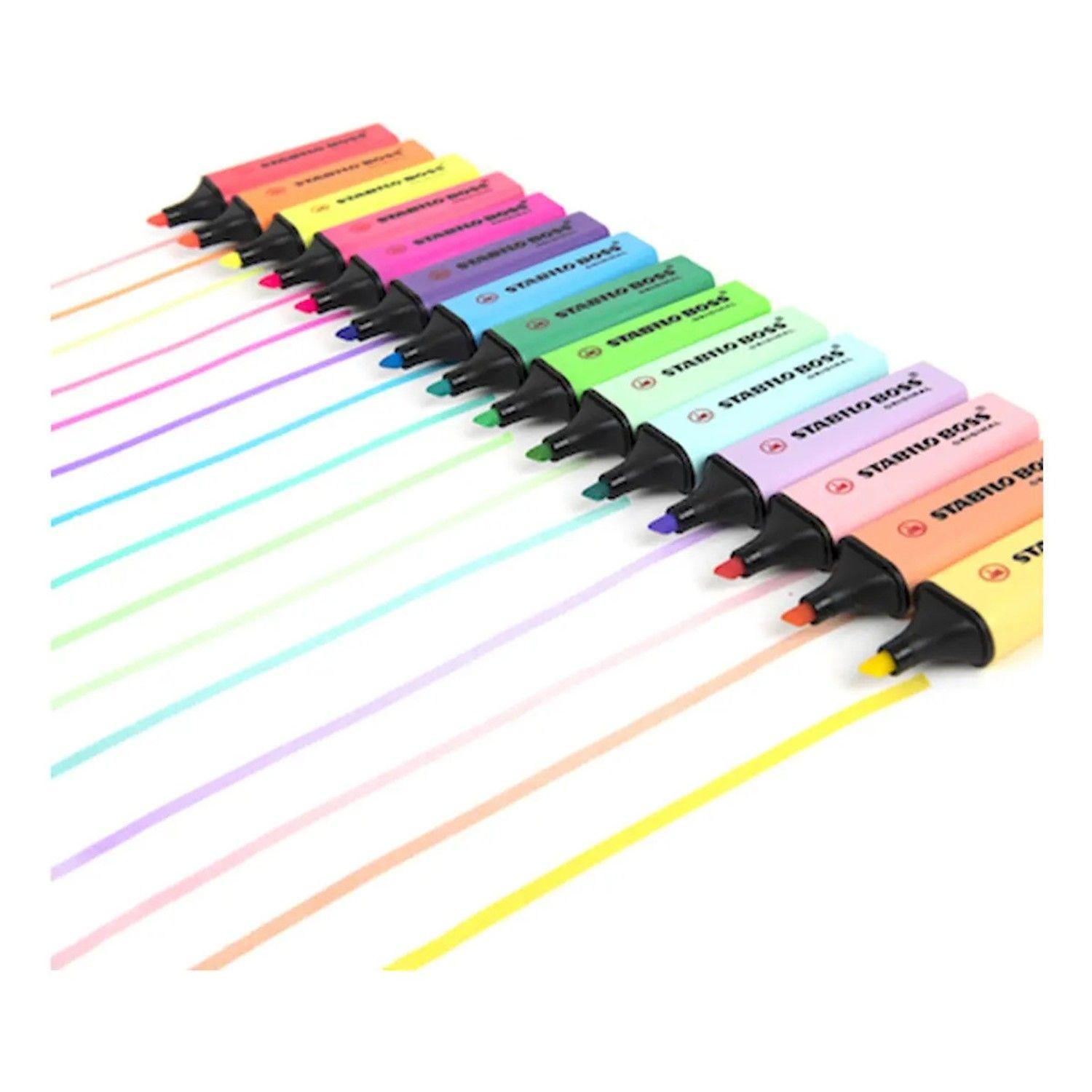 Set Stabilo Boss Original 15 Unidades: 9 Pastel Y 6 Fluor-4