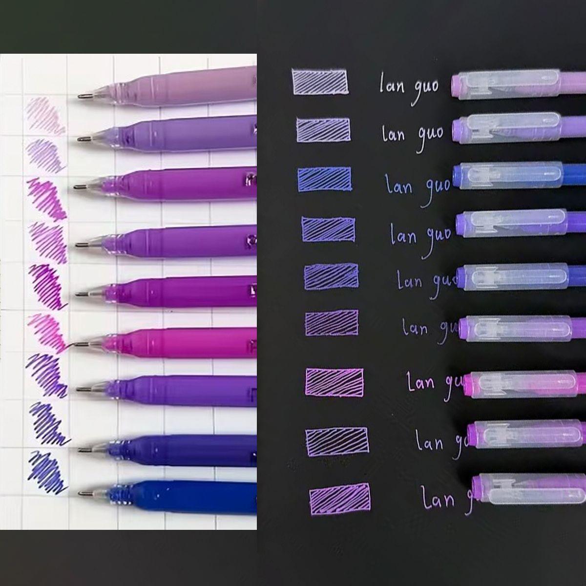 Set Lapices Gel 9 Colores Puper Style Languo-2