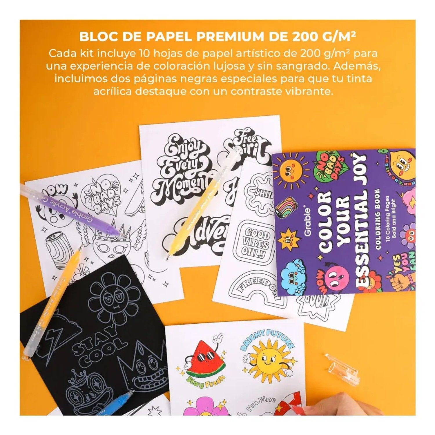 Kit Para Colorear Grabie Bold & Bright Forest 12 Gel + Block-5