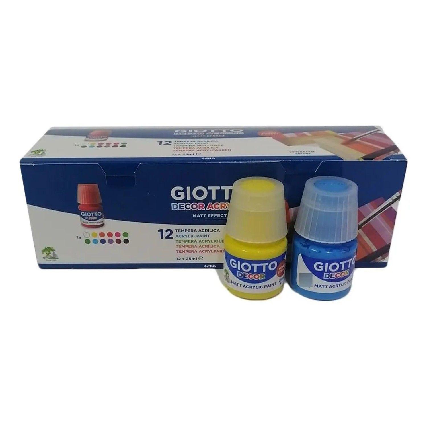 Tempera Acrilica Decorativa Giotto 12 Colores-3