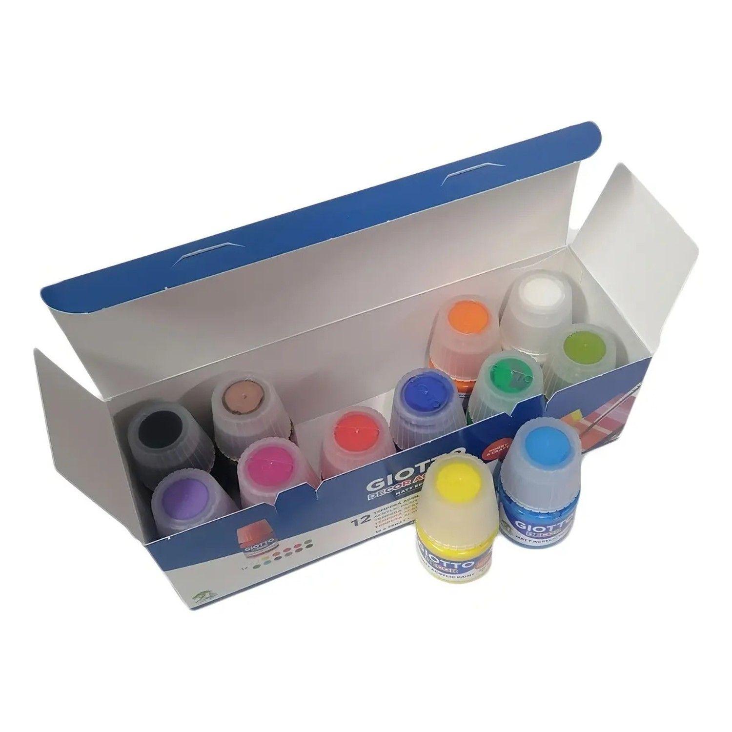 Tempera Acrilica Decorativa Giotto 12 Colores-4