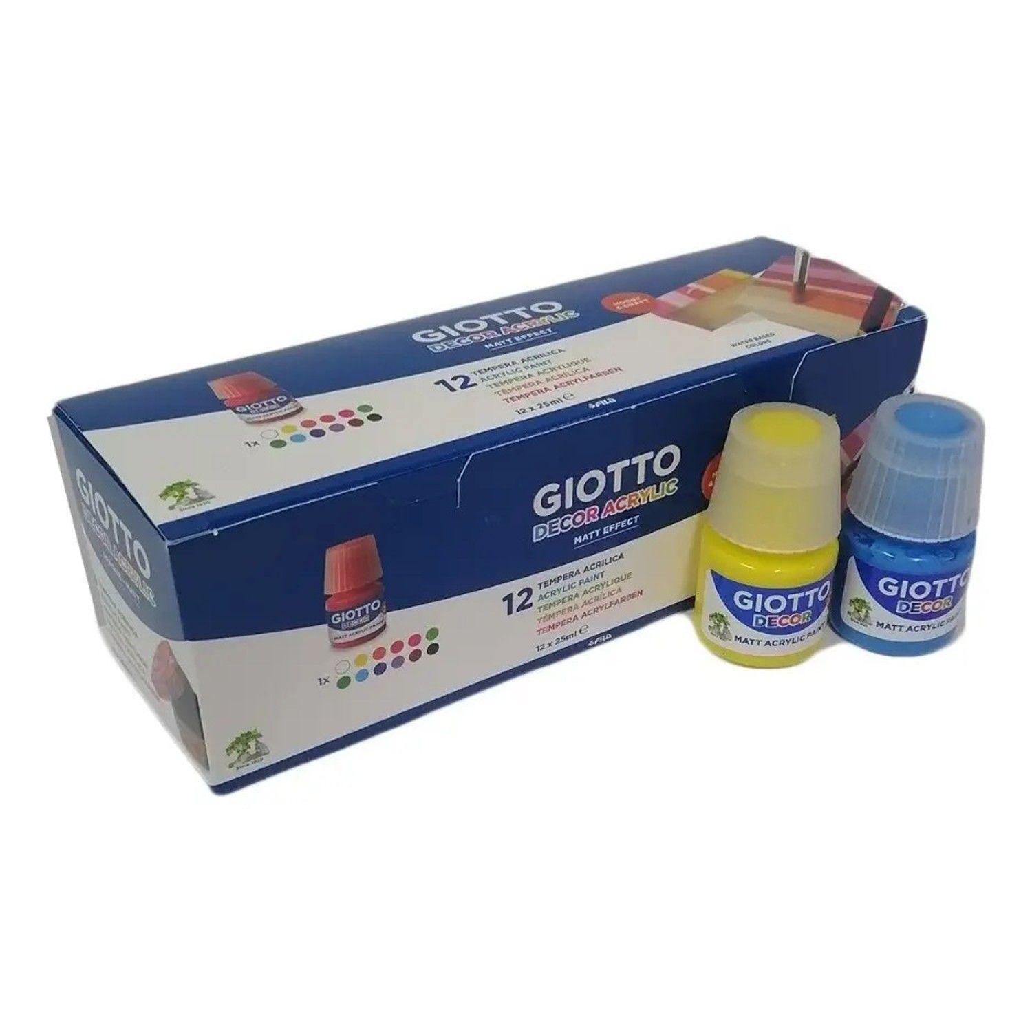 Tempera Acrilica Decorativa Giotto 12 Colores-6