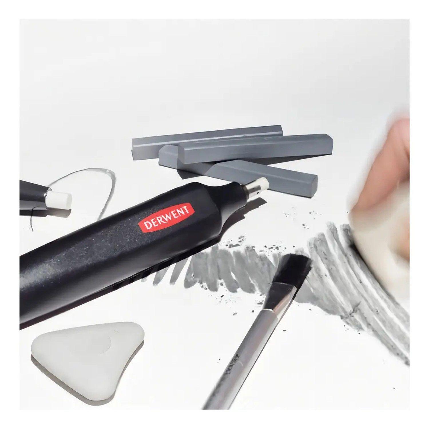 Goma De Borrar Electrica Derwent Color Blanco-4