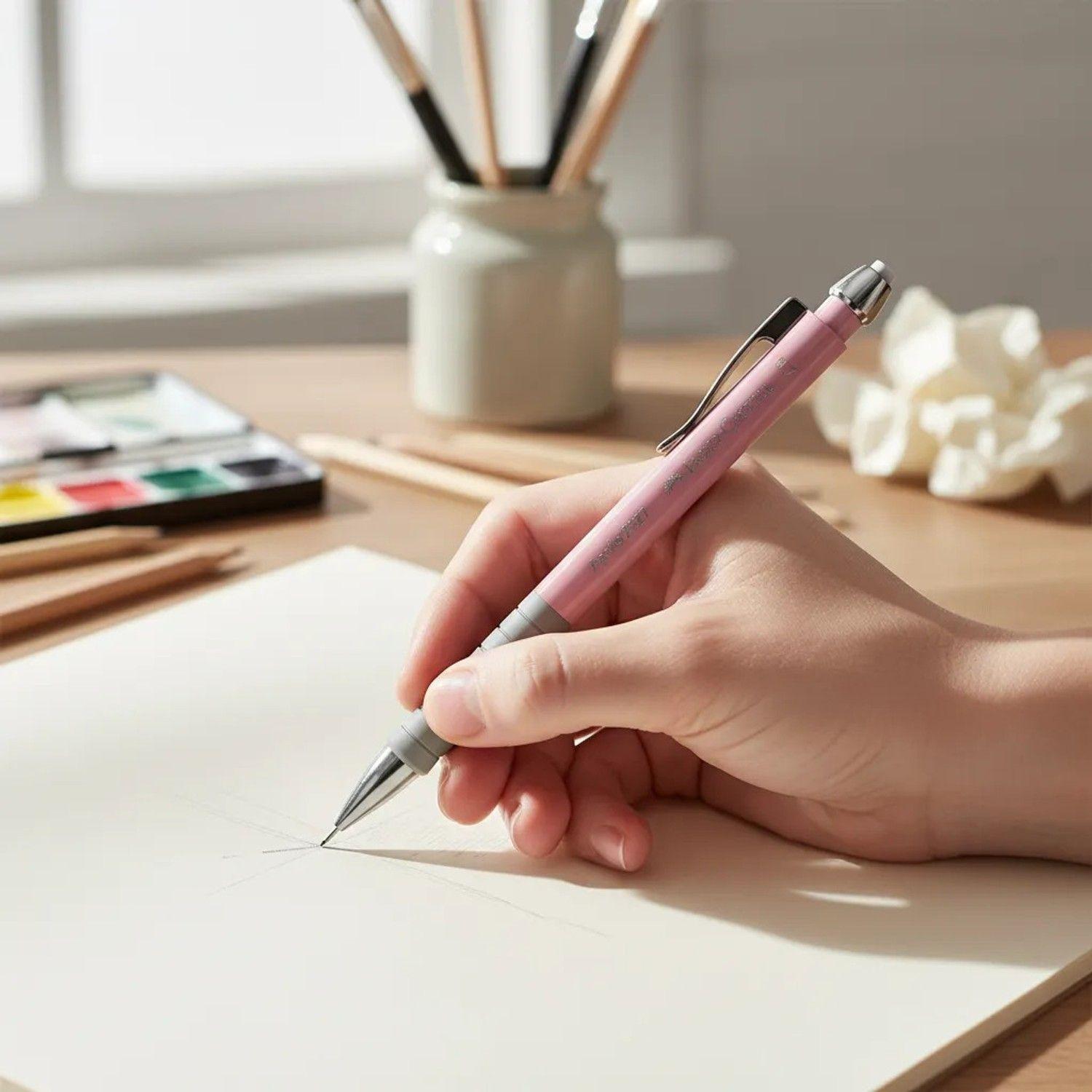 Portaminas Apollo Faber Castell 0,7mm Rose Shadows-1