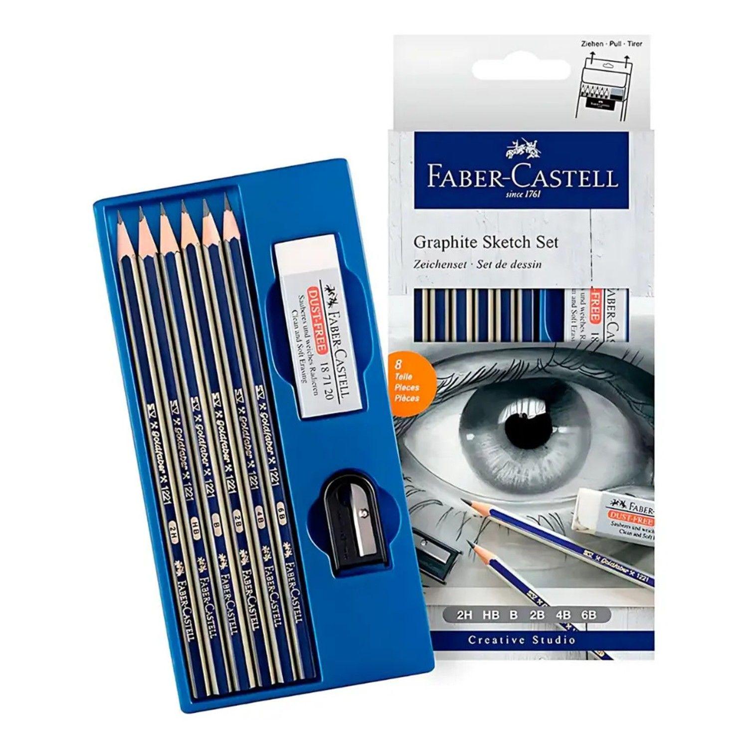 Set Faber Castell Graphite Grafito De 8 Piezas-2