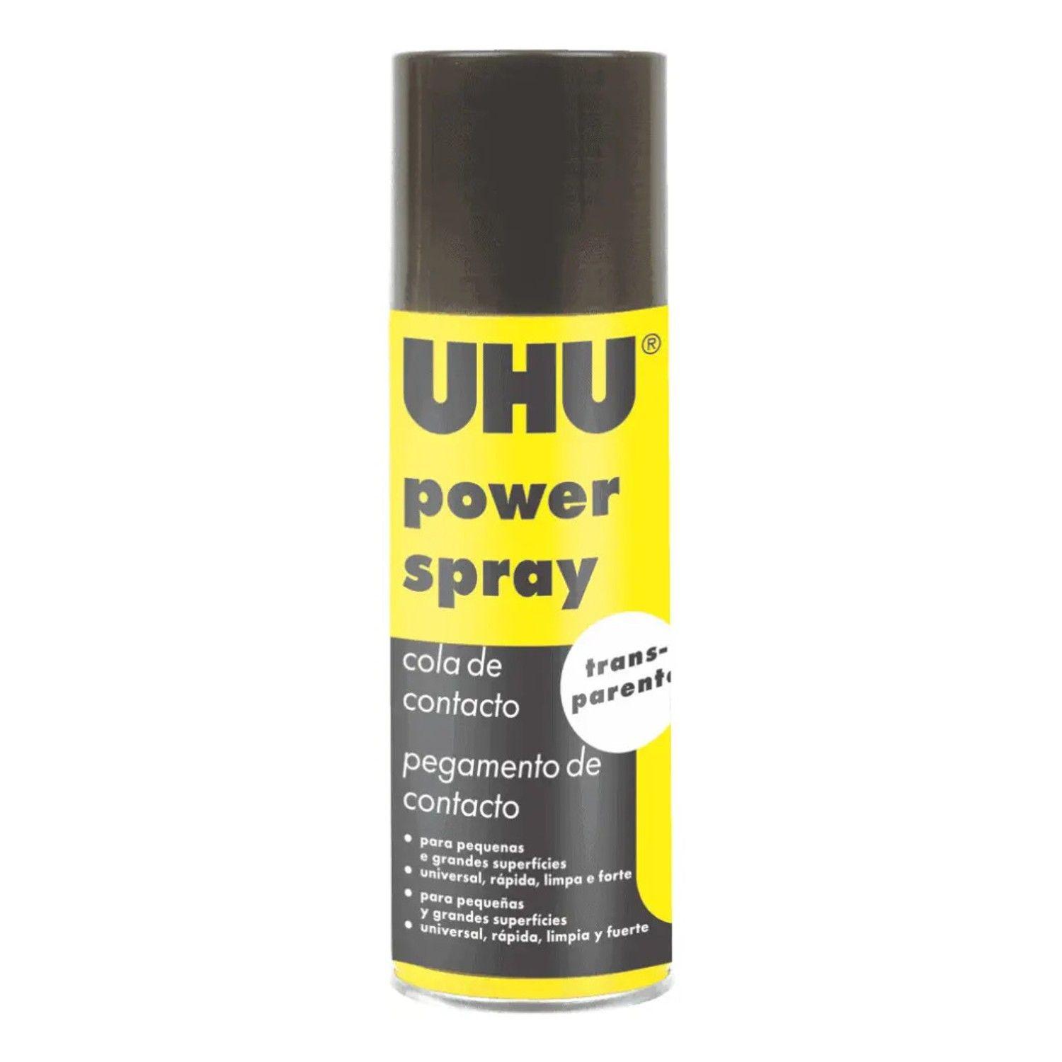 Uhu Pegamento De Contacto Power Spray Transparante Transparente-2