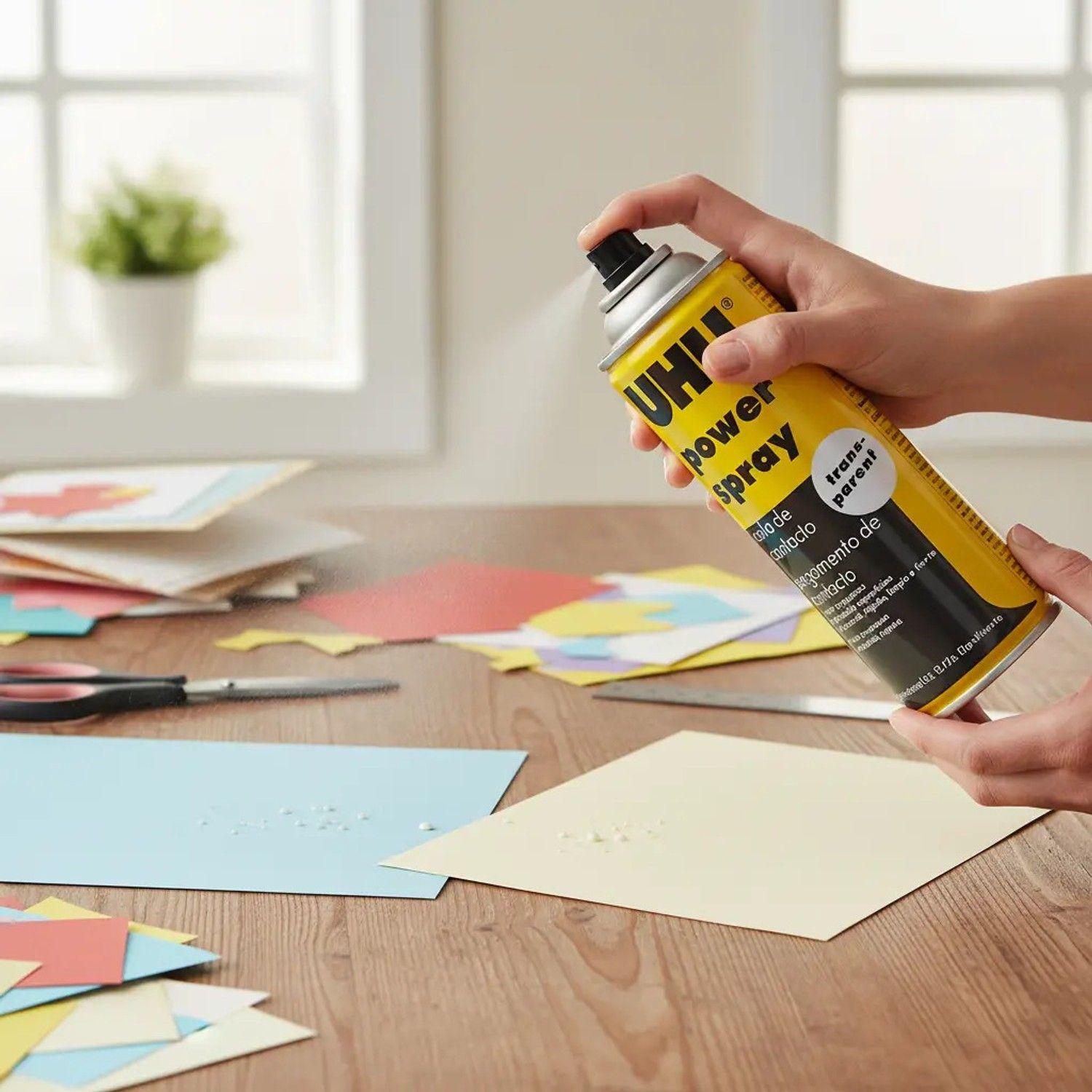 Uhu Pegamento De Contacto Power Spray Transparante Transparente-4
