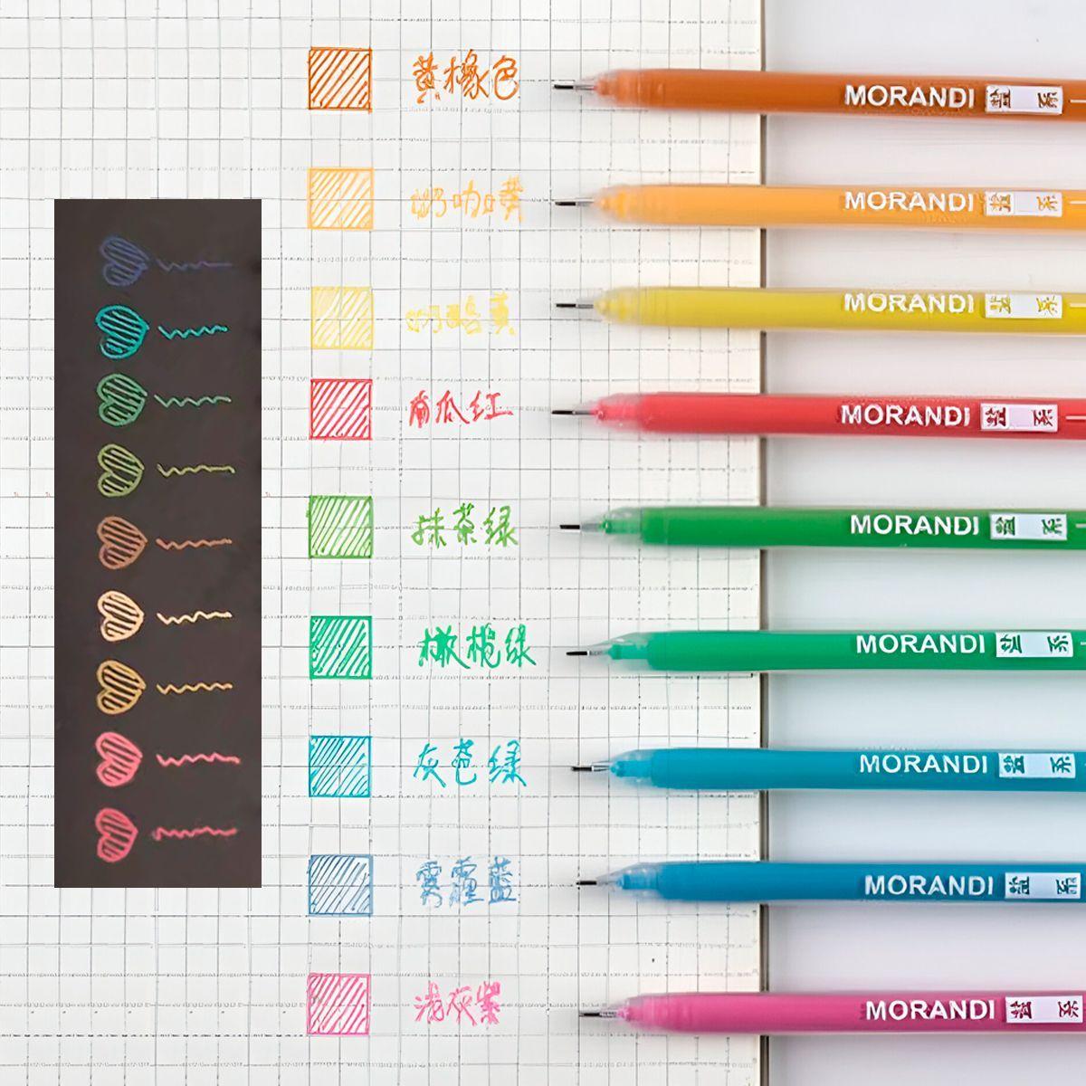 Set Lapices Gel 9 Colores 06mm Set Salt Languo-2