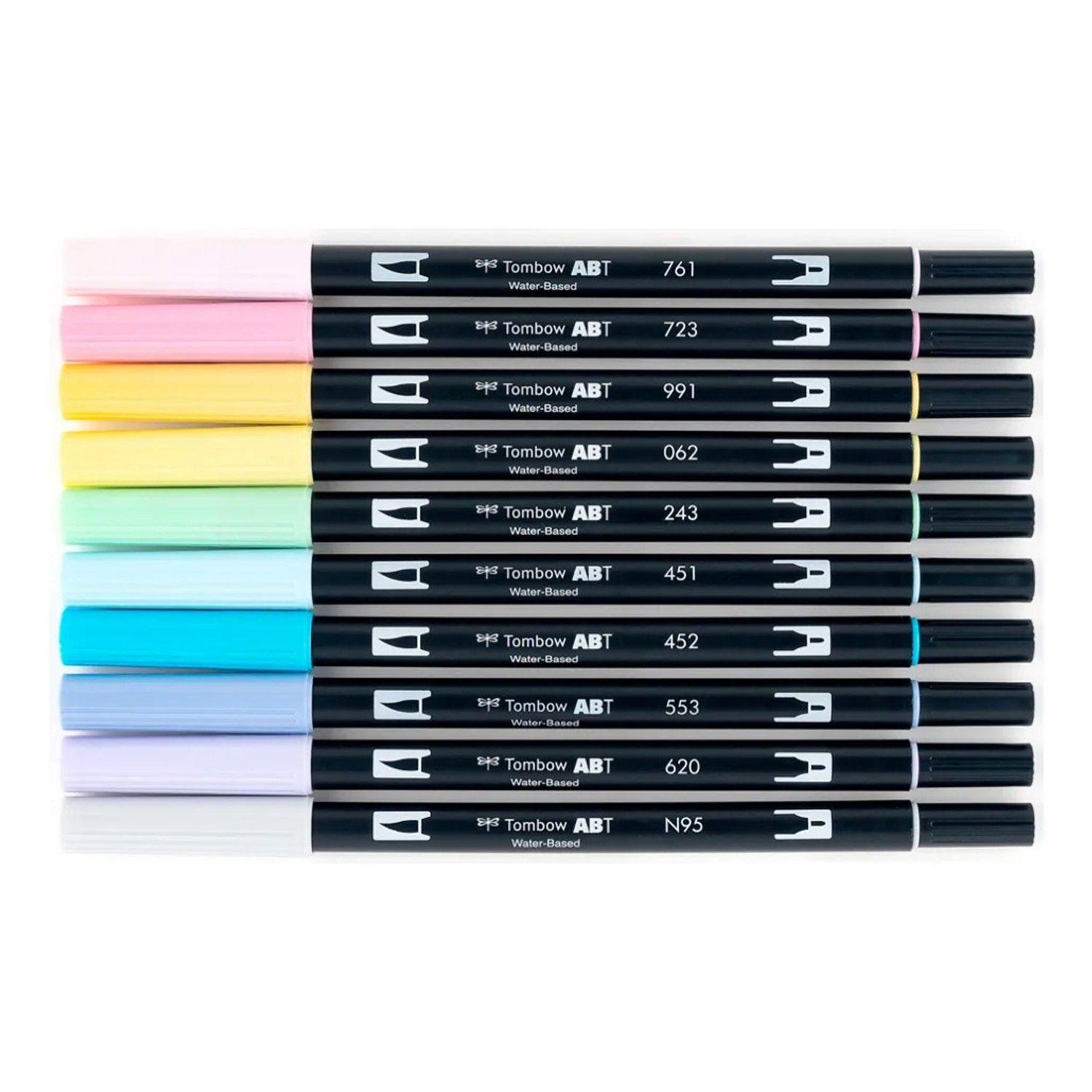 Tombow Dual Brush - Set 10 Marcadores Colores Pastel-2