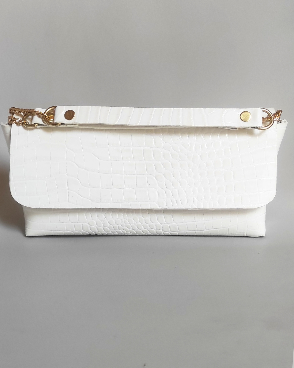 Cartera de cuero Blanca-2
