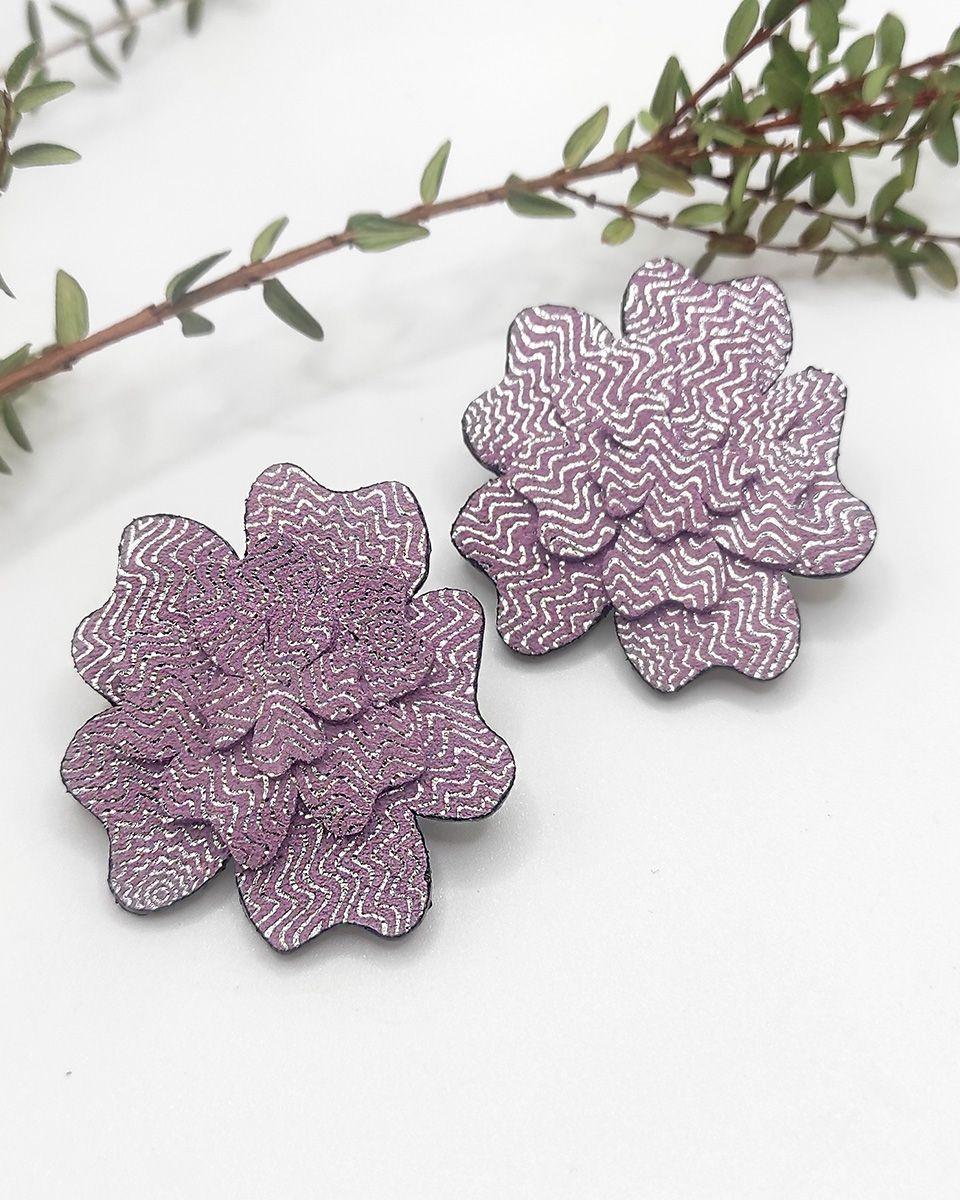 Aros de cuero Gardenias-2