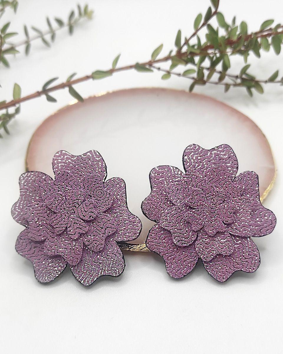 Aros de cuero Gardenias-3