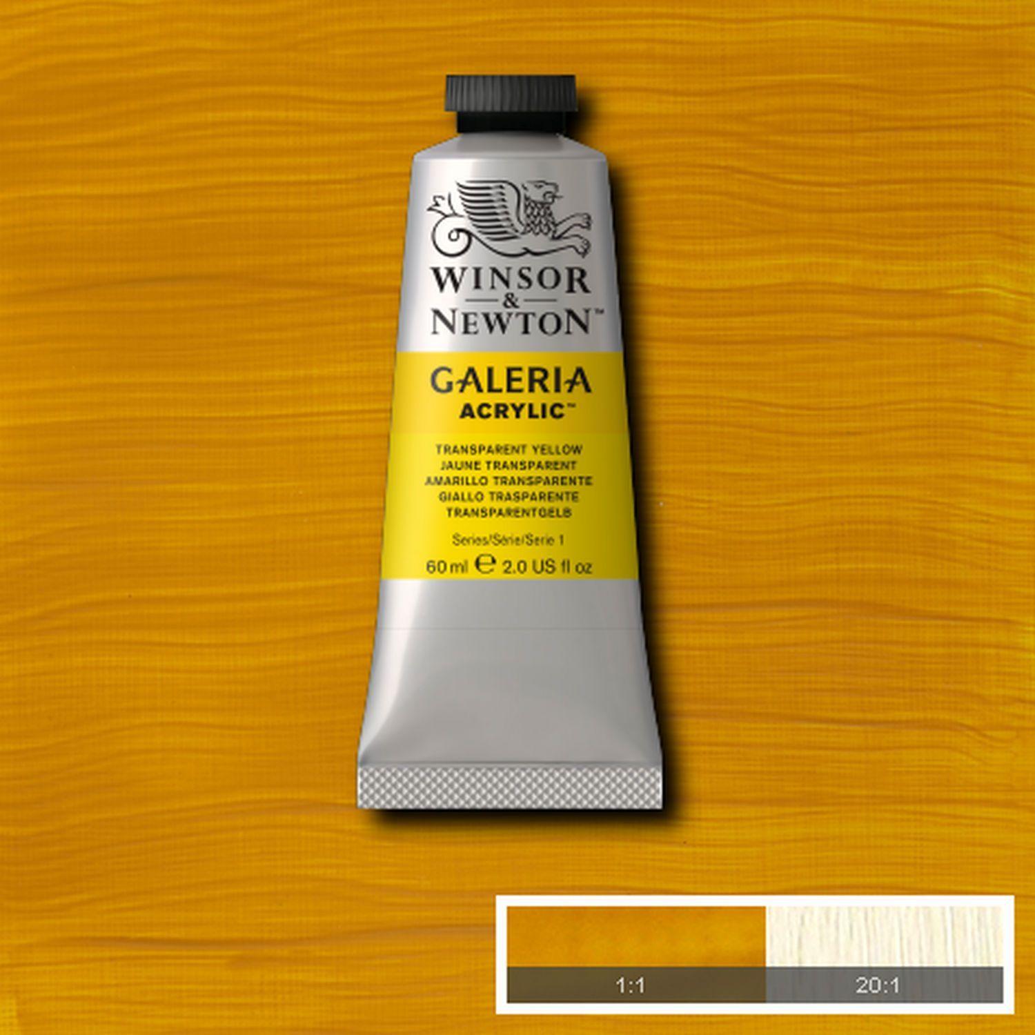 Acrilico Galeria 60ml amarillo transparente Winsor & Newton-1
