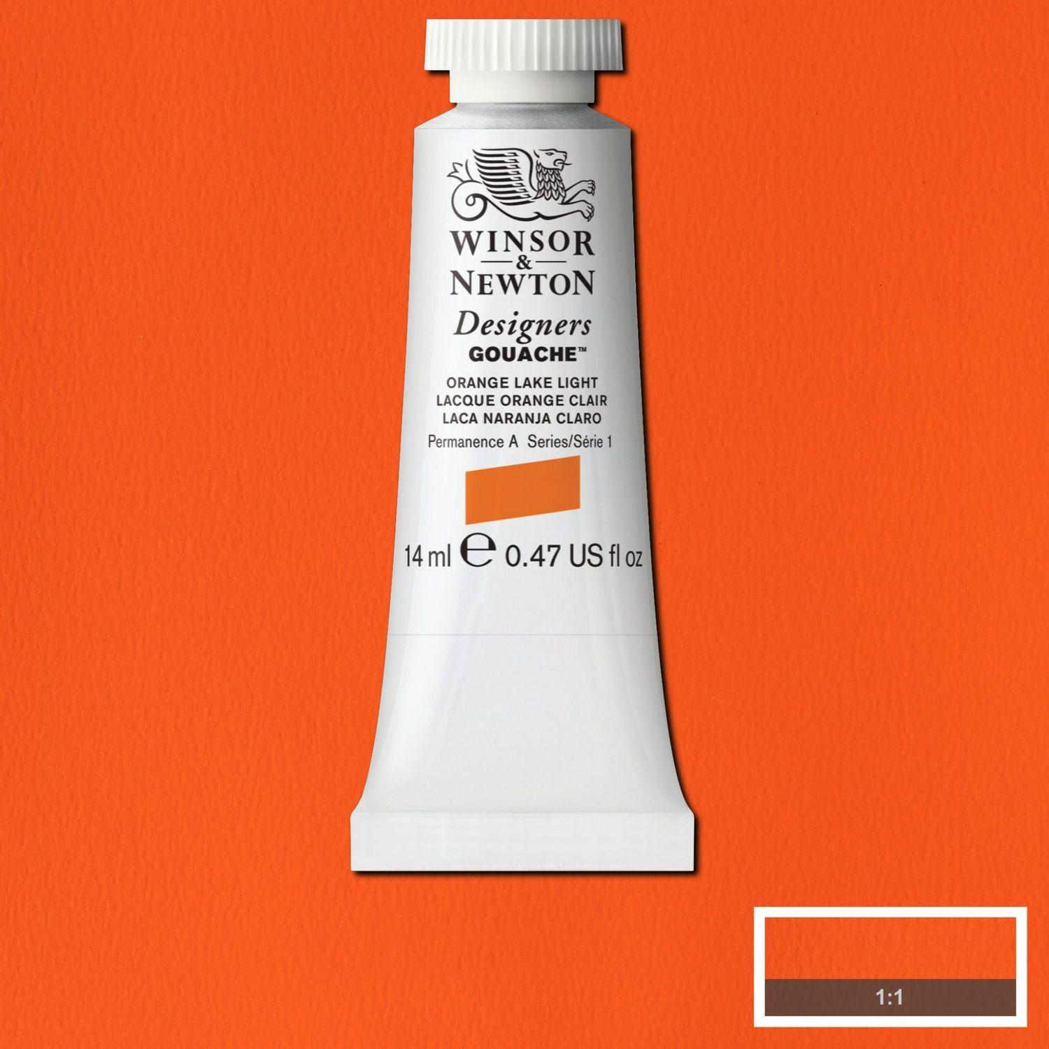 Gouache 14ml tubo Laca Naranjo Claro Winsor & Newton-1