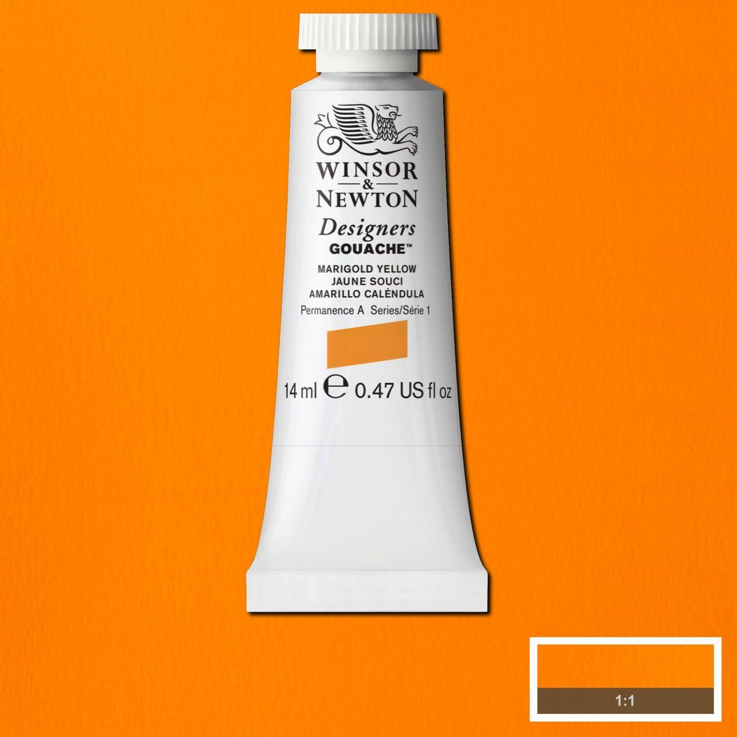 Gouache 14ml tubo Amarillo Caléndula Winsor & Newton-1